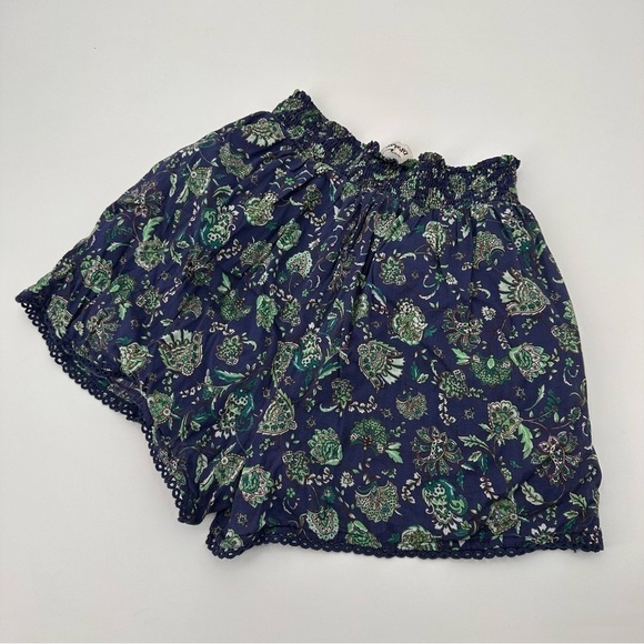 Anthropologie Du Paradis Smocked-Waist Shorts Size Medium - Picture 5 of 5